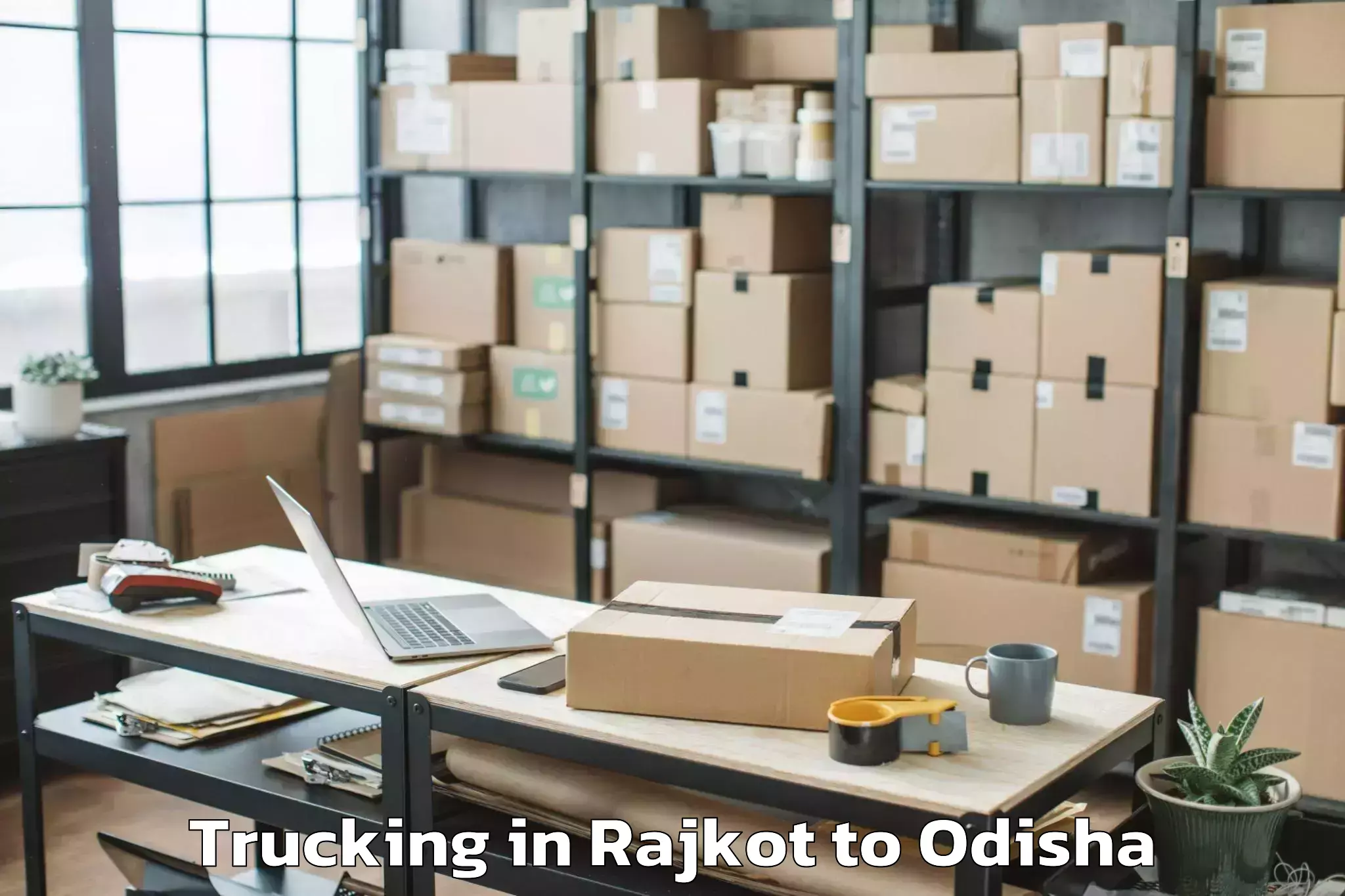 Book Rajkot to Garabandha Trucking